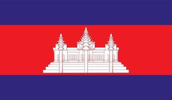 Kambodscha-Flaggenbild vektor