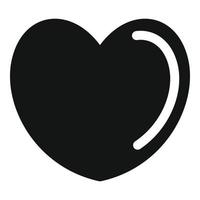 Symbol für vergiftetes Herz, einfacher Stil. vektor