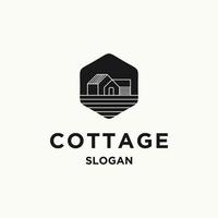 Cottage-Logo-Vorlage, Vektorgrafik-Design vektor