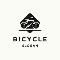 Fahrrad-Logo-Icon-Design-Vorlage vektor