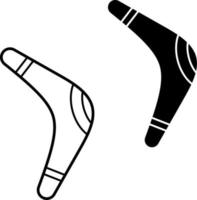 bumerang ikon uppsättning vektor illustration.bumerang ikon