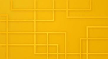 abstrakt 3d geometrisk fyrkant Ränder rader papper skära bakgrund med gul färger realistisk dekoration mönster vektor