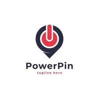 Power-Button-Point-Logo-Design-Inspiration vektor