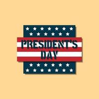 Happy President's Day-Logo vektor