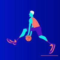 Basketball-Spieler-Vektor-Illustration vektor