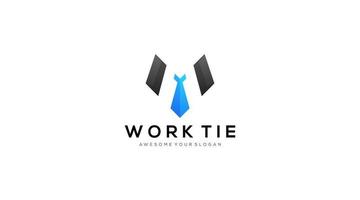 arbete slips logotyp design vektor mall illustration