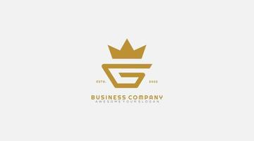 abstrakter anfangsbuchstabe g business logo design vektor