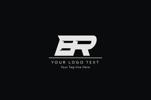 br brev logotyp design. kreativ modern b r brev ikon vektor illustration.