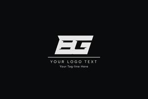 bg brev logotyp design. kreativ modern b g brev ikon vektor illustration.
