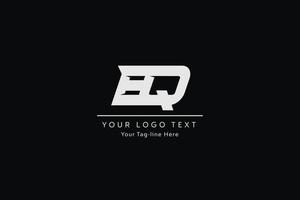 bq-Brief-Logo-Design. kreative moderne bq-buchstabenikonen-vektorillustration. vektor