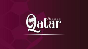 Hintergrund des Katar-Fußballturniers für die Verwendung als Banner vektor