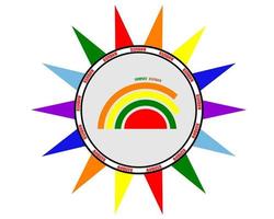 Logo mit dem Firmennamen auf weißem Hintergrund vektor