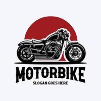 motorcykel silhuett logotyp vektor stock illustration. bäst för bil- relaterad logotyp design