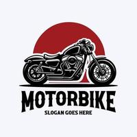 Motorrad-Silhouette-Logo-Vektor-Lagerillustration. am besten für das Logo-Design im Zusammenhang mit der Automobilindustrie vektor