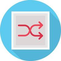 Shuffle-Vektorillustration auf einem Hintergrund. hochwertige Symbole. Vektorsymbole für Konzept und Grafikdesign. vektor