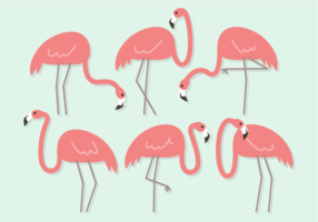 Kostenlos Cute Flamingos Vector