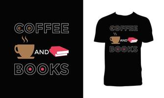 T-Shirt-Design mit Kaffee-Schriftzug vektor