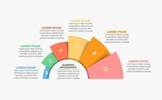 Präsentationsgeschäft Infografik Vorlage vektor