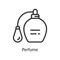 Parfüm-Vektor-Gliederung-Icon-Design-Illustration. Housekeeping-Symbol auf weißem Hintergrund Eps 10-Datei vektor