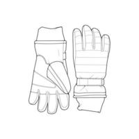 isolerat objekt av handske och vinter- ikon. uppsättning av handske och Utrustning vektor ikon för stock.