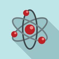 atom ikon, platt stil vektor