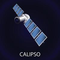 Calipso-Satellitensymbol, Cartoon-Stil vektor