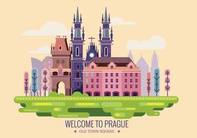Willkommen in Prag Vector