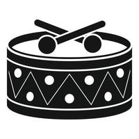 trummor leksak ikon, enkel stil vektor