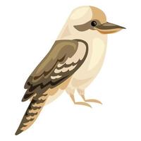 brun fågel ikon, tecknad serie stil vektor