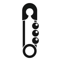 Baby-Pin-Symbol, einfacher Stil vektor