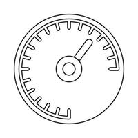 Tachometer-Symbol, Umrissstil vektor