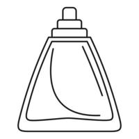 deodorant flaska ikon, översikt stil vektor