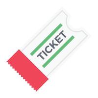 ticketvektorillustration auf einem hintergrund. hochwertige symbole. vektorikonen für konzept und grafikdesign. vektor