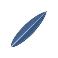 blå surfingbräda ikon, platt stil vektor