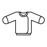 Baby-Pullover-Symbol, Umrissstil vektor