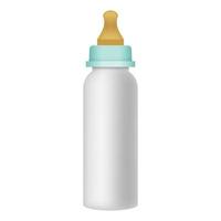 bebis mjölk flaska ikon, realistisk stil vektor