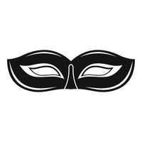 festival mask ikon, enkel stil vektor