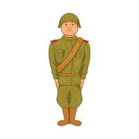 Sowjetische Uniform der Ikone des Zweiten Weltkriegs vektor