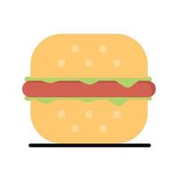 burger fast food flache vektorillustration vektor