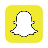 Snapchat-Logo auf transparentem Hintergrund vektor