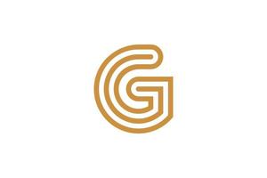 kreative buchstaben-g-logo-vorlagen vektor