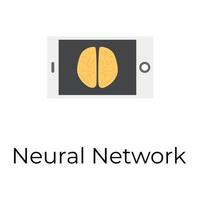 trendiges neuronales Netzwerk vektor
