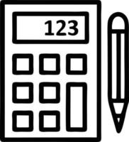 pennikon i svart vektorbild, illustration av penna i svart på vit bakgrund, en penndesign på vit bakgrund vektor