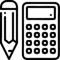 Bleistiftsymbol in schwarzem Vektorbild, Illustration eines Bleistifts in Schwarz auf weißem Hintergrund, ein Stiftdesign auf weißem Hintergrund vektor