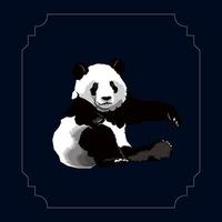 Panda-Vektor-Illustration vektor