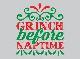 Grinch-T-Shirt-Design-Datei vektor