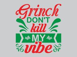 Grinch-T-Shirt-Design-Datei vektor