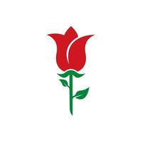 Rose Blume Logo Vorlage Symbol Vektor Illustration