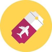 Flugticket-Vektorillustration auf einem Hintergrund. Premium-Qualitätssymbole. Vektorsymbole für Konzept und Grafikdesign. vektor