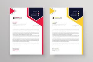 Professionelles Geschäftsbriefpapier Corporate Identity Stilvolles Firmenrechnungs- und Umschlagdesign im A4-Format vektor